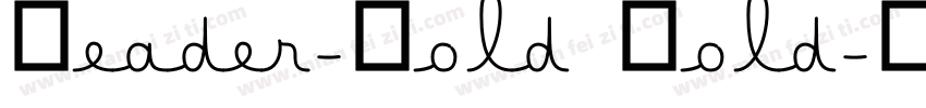 Reader-Bold Bold字体转换